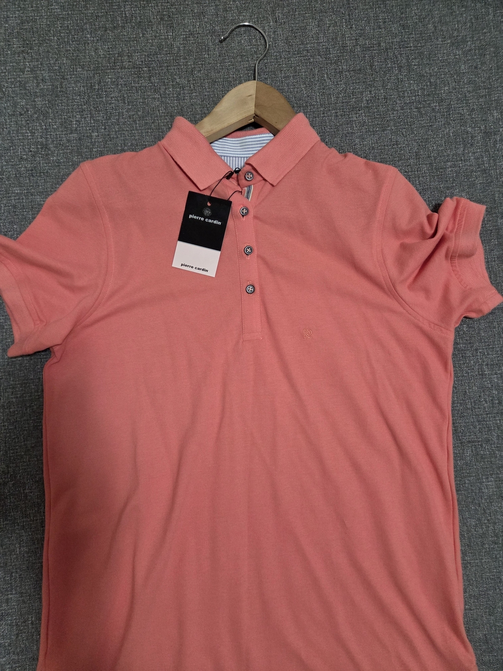 Pierre Cardin Coral-Peach Polo Shirt- Unisex